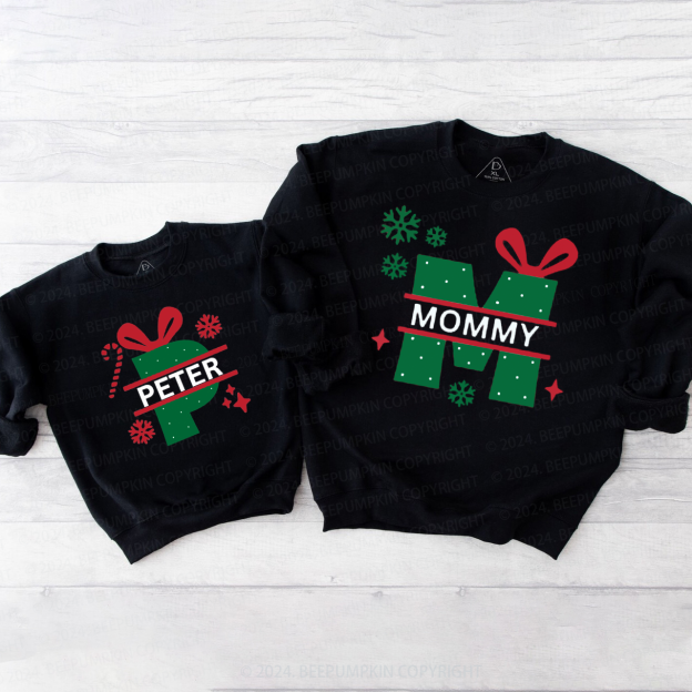 Personalized Candy Group Christmas Name Family Christmas Sweatshirt