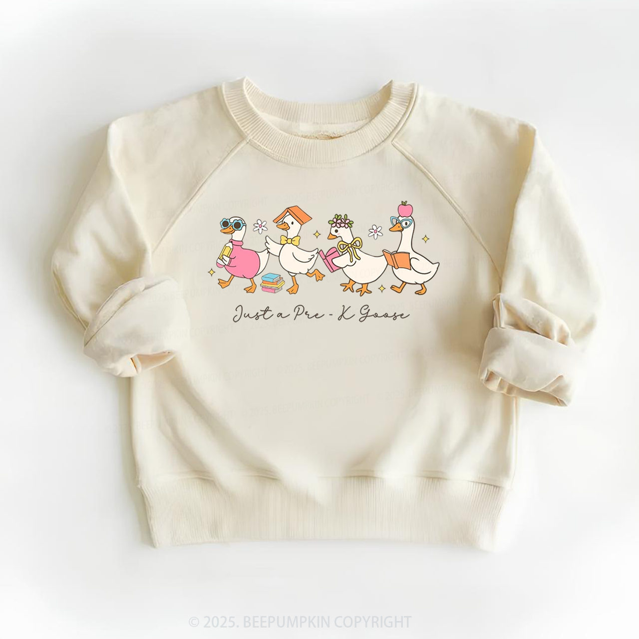 Personalized Back To School Goose Kid's Sweatshirt