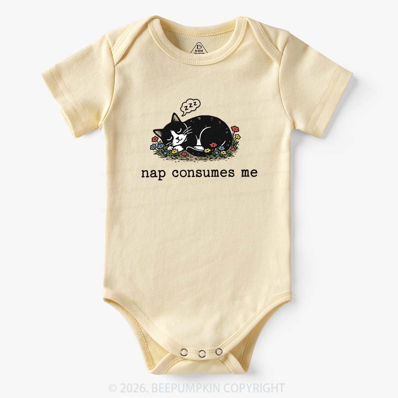 Funny Cat Meme Nap Consumes Me Bodysuit