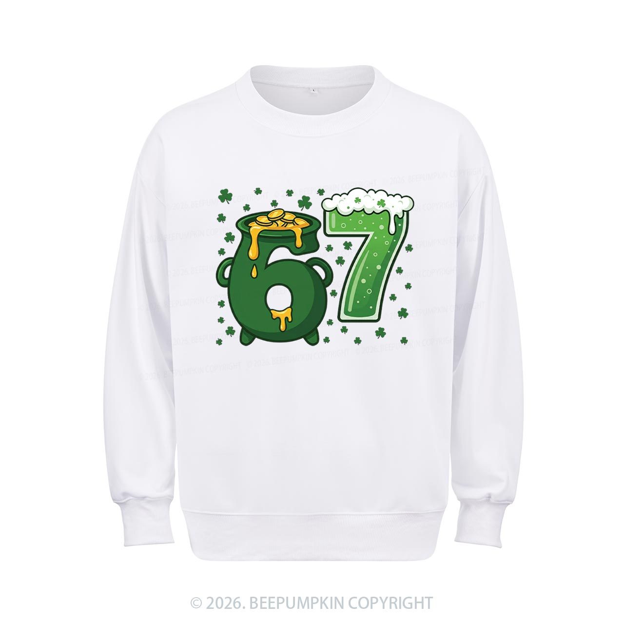 Six Seven St Patrick's Day Aldult Sweatshirt