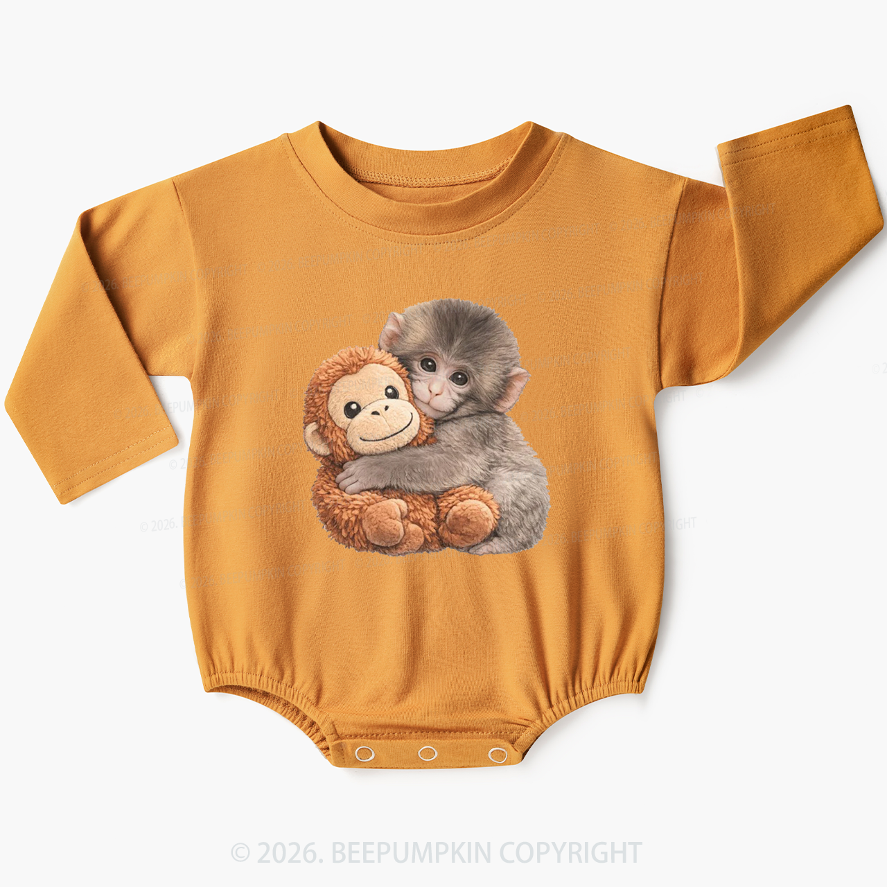 Punch The Monkey Baby Bubble Romper