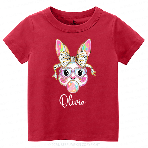 Personalized Easter Bunny Toddler&Kid's Tees Beepumpkin