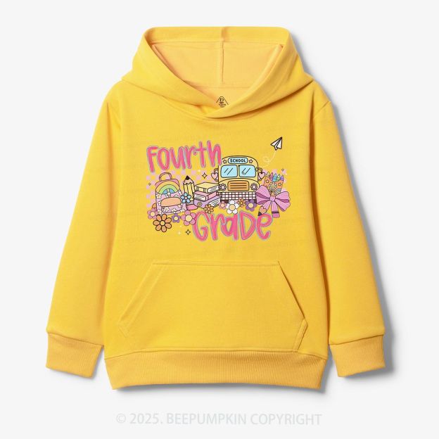 Personalized Happy School Journey Kid's Hoodies Beepumpkin