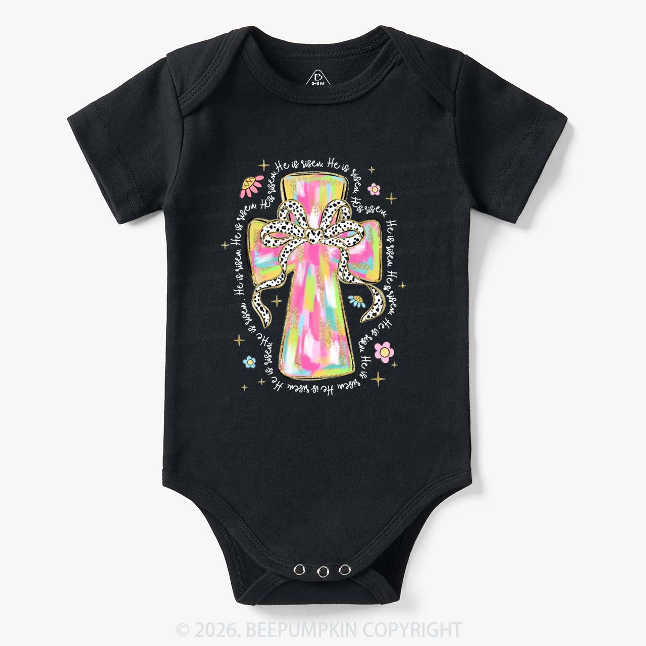 Pastel Easter Christian Baby Bodysuit
