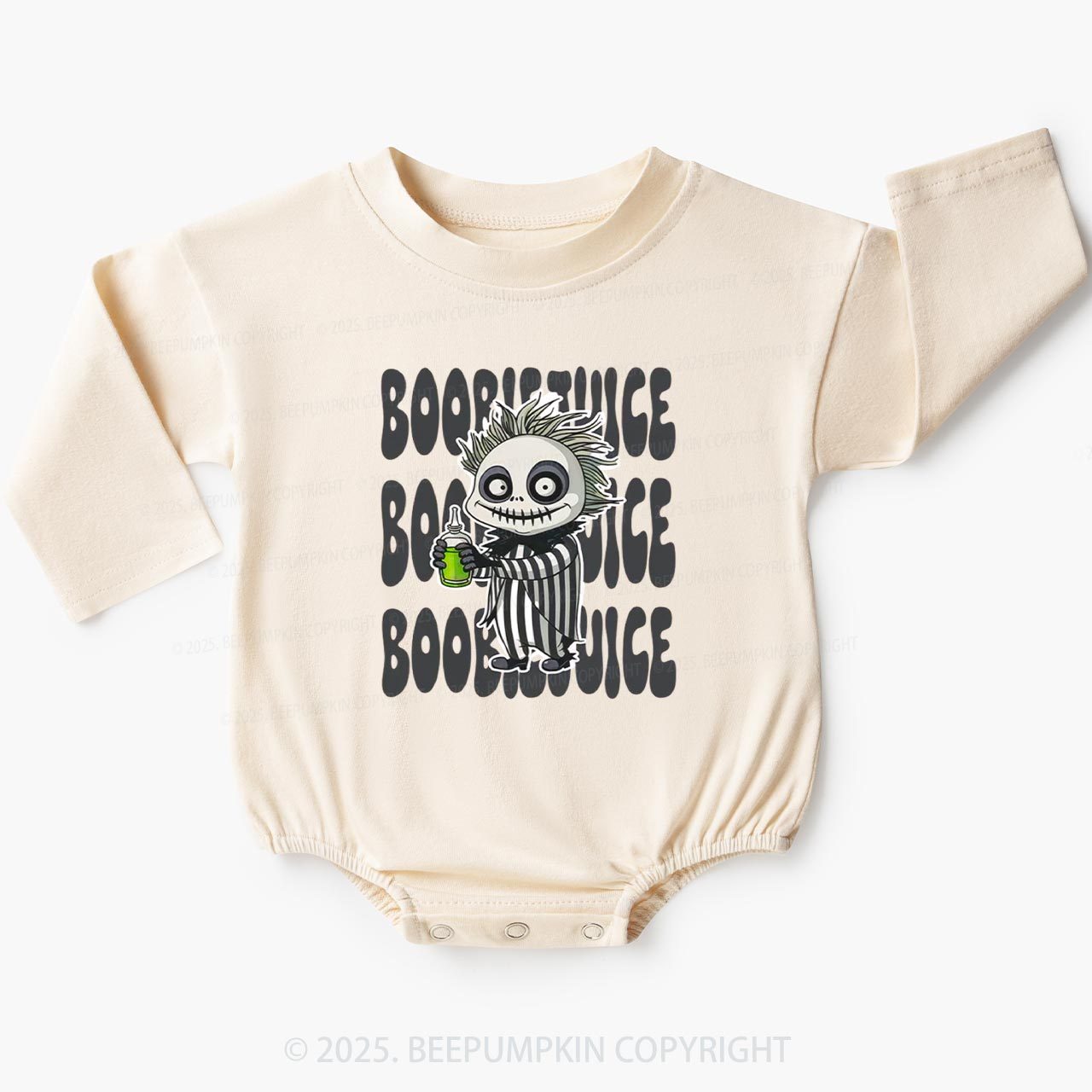 Boobiejuice Halloween Baby Bubble Romper Beepumpkin