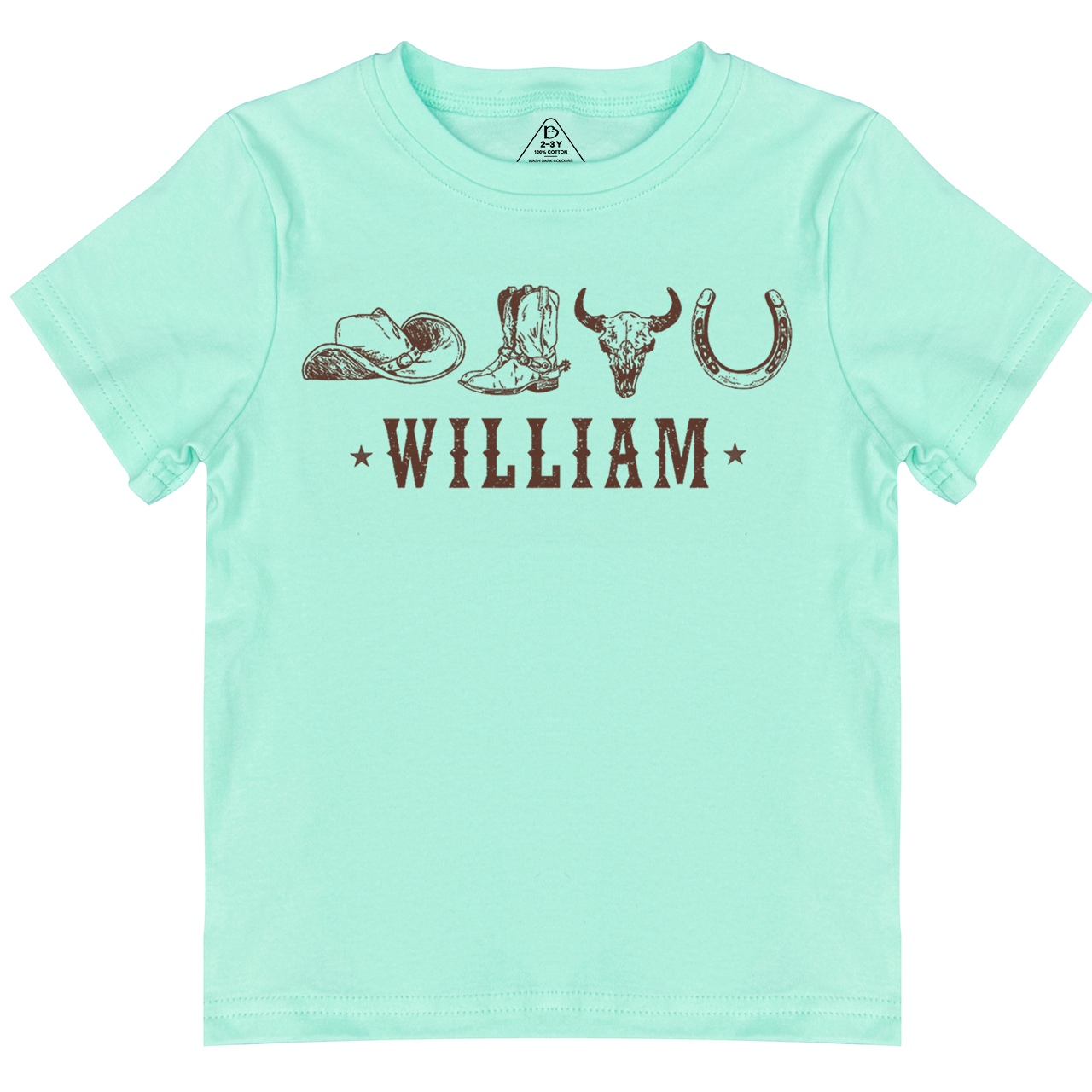 Personalized Western Toddler&Kid's Tees Beepumpkin
