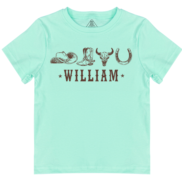 Personalized Western Toddler&Kid's Tees Beepumpkin
