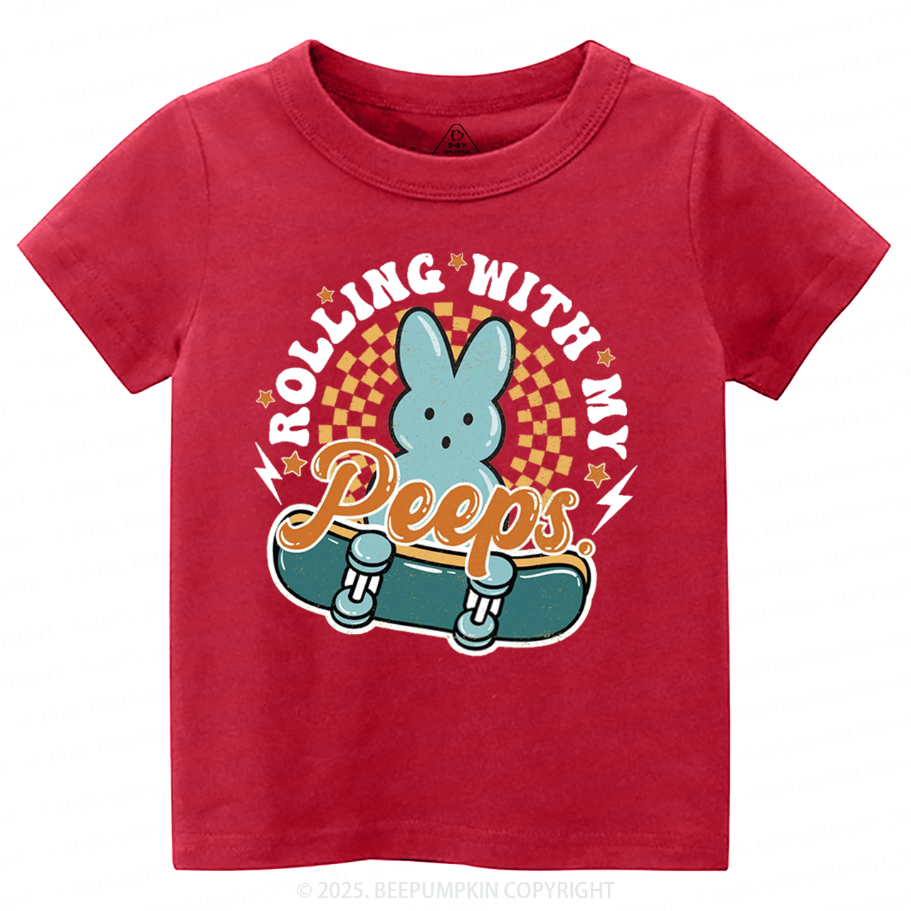 Rolling With My Peeps Toddler&Kid's Tees Beepumpkin