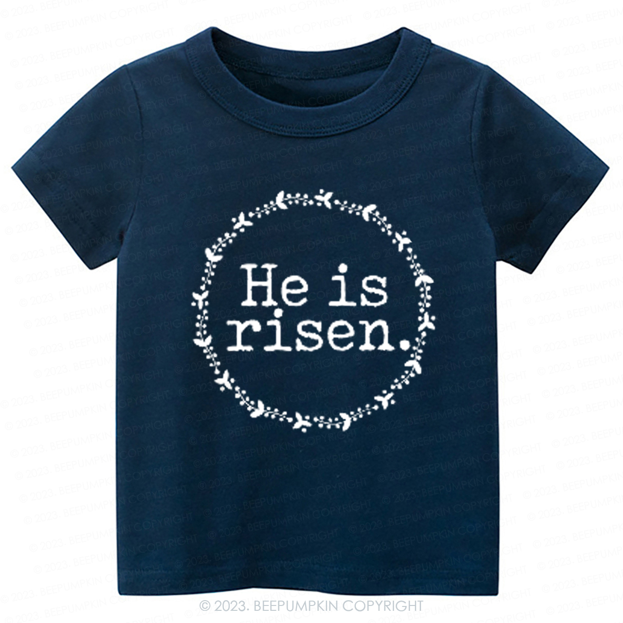 He Is Risen Faith Based Easter-Toddler Tees