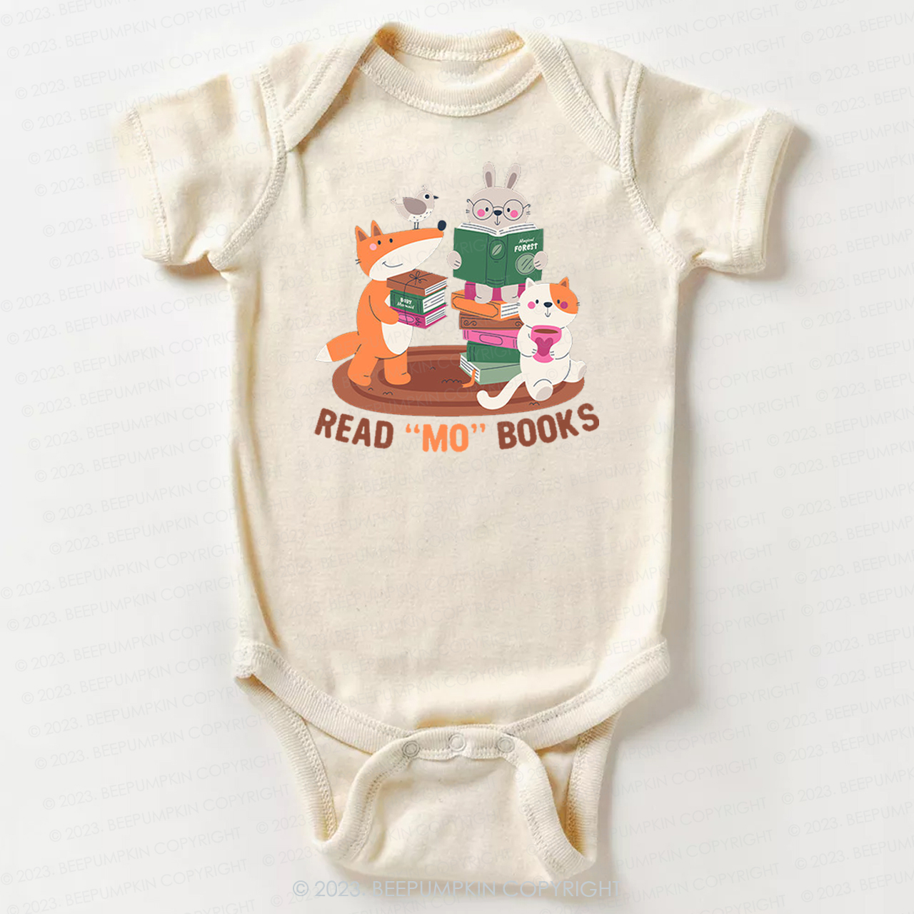 Read Mo Books Fox Rabbit Cat Bodysuit For Baby