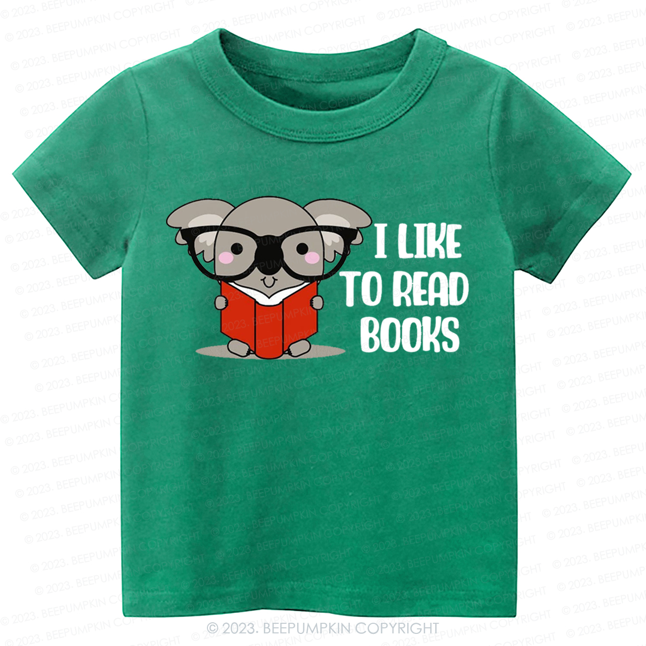 I Like To Read Books Elephant Kids Shirt