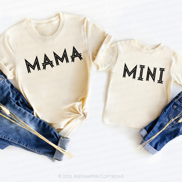 Mama Mini Square Characters T-Shirts For Mom&Me