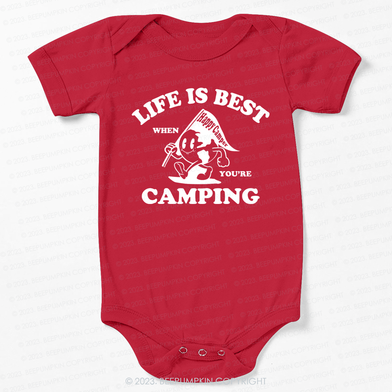 Life Is Best When You're Camping  Bodysuit For Baby
