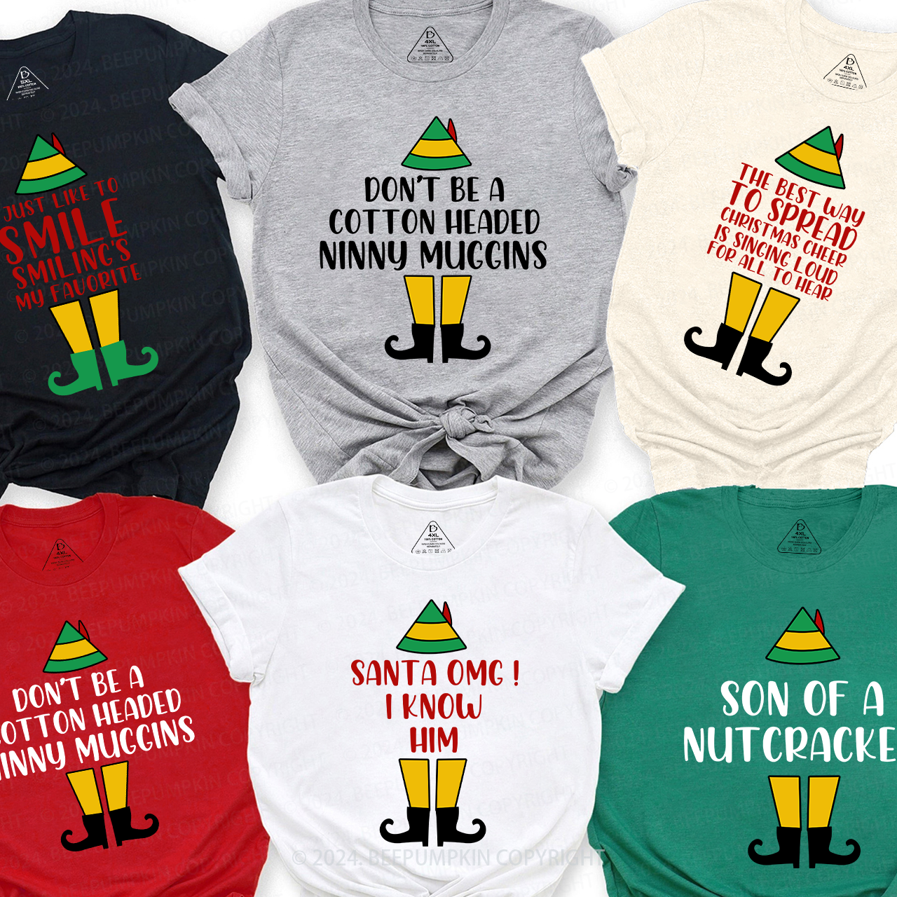 Elf Movie Quotes Christmas Family Matching Shirt