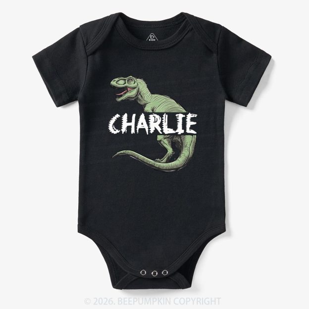 Personalized Roar And Explore Baby Bodysuit