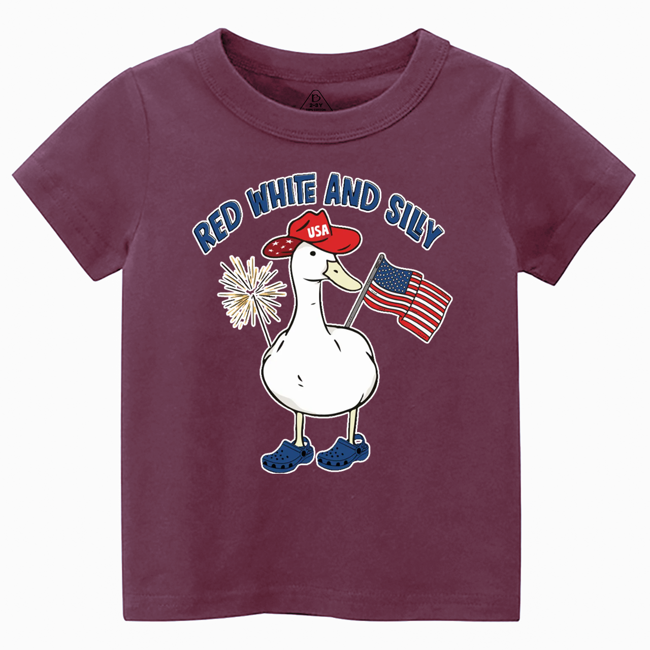 Red White And Silly Goose Toddler&Kid's Tees Beepumpkin 