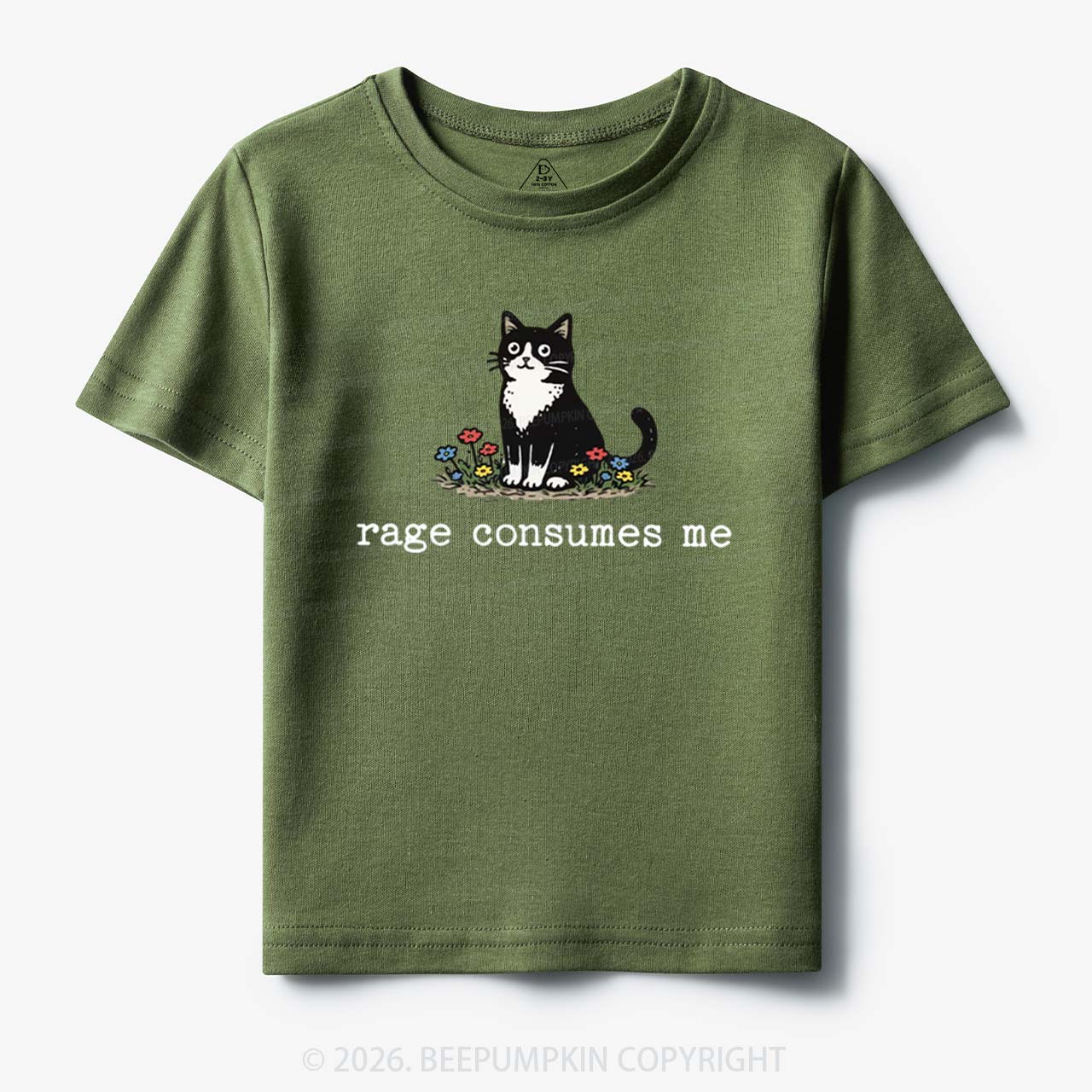 Funny Cat Rage Consumes Me Toddler&Kid's Tees