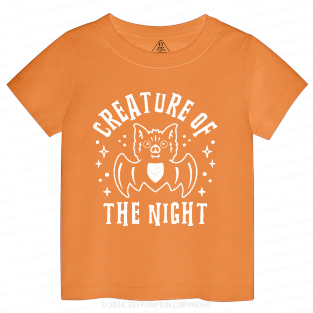 Creature Of The Night Halloween Toddler&Kids Tees 