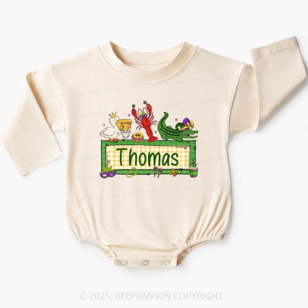 Personalized Tiny Parade Nameset Baby Bubble Romper Beepumpkin