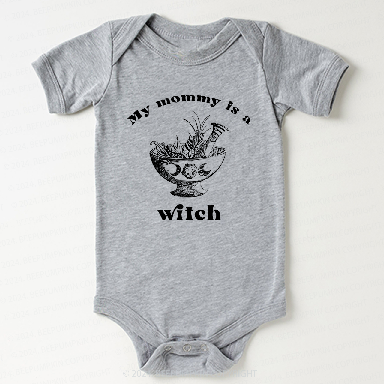 Gothic Mommy Is A Witch Bodysuit For Baby 8 