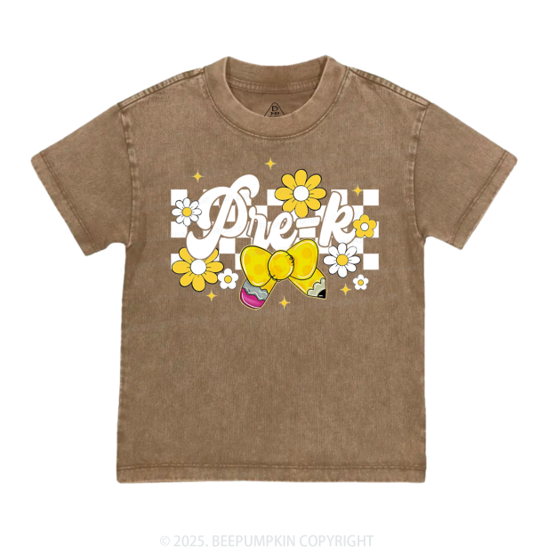 Personalized Golden Glow Of Grade Toddler&Kids Washed Tees