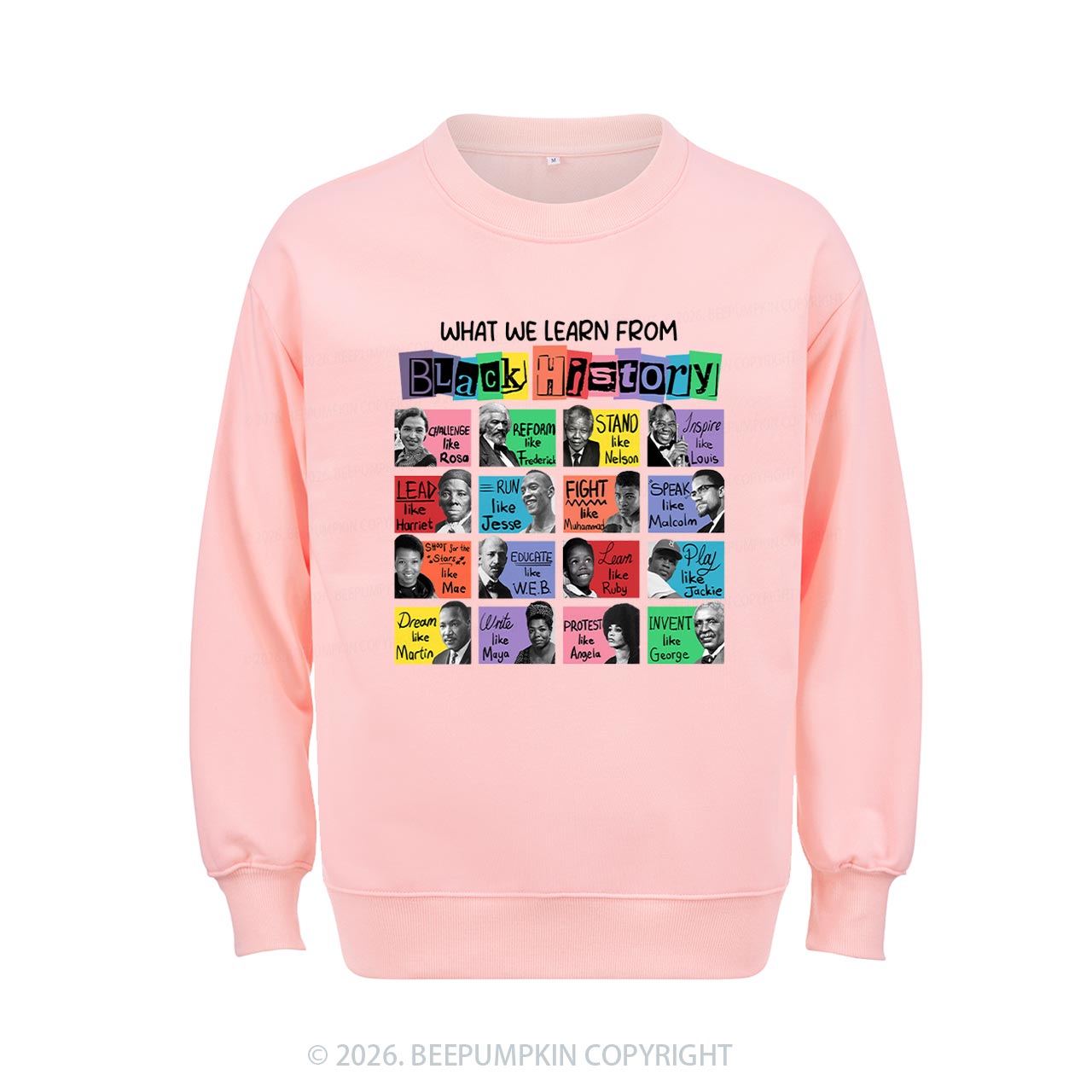 What We Learn From Black History Aldult Sweatshirt