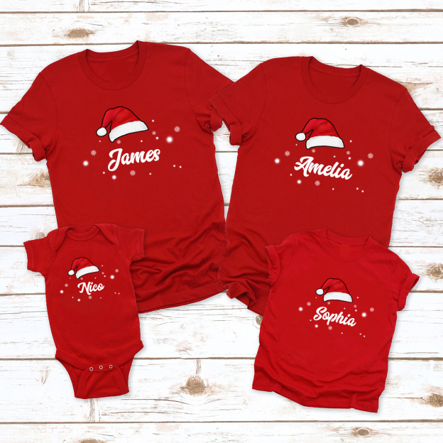 Custom Hat Christmas Family Matching Shirt