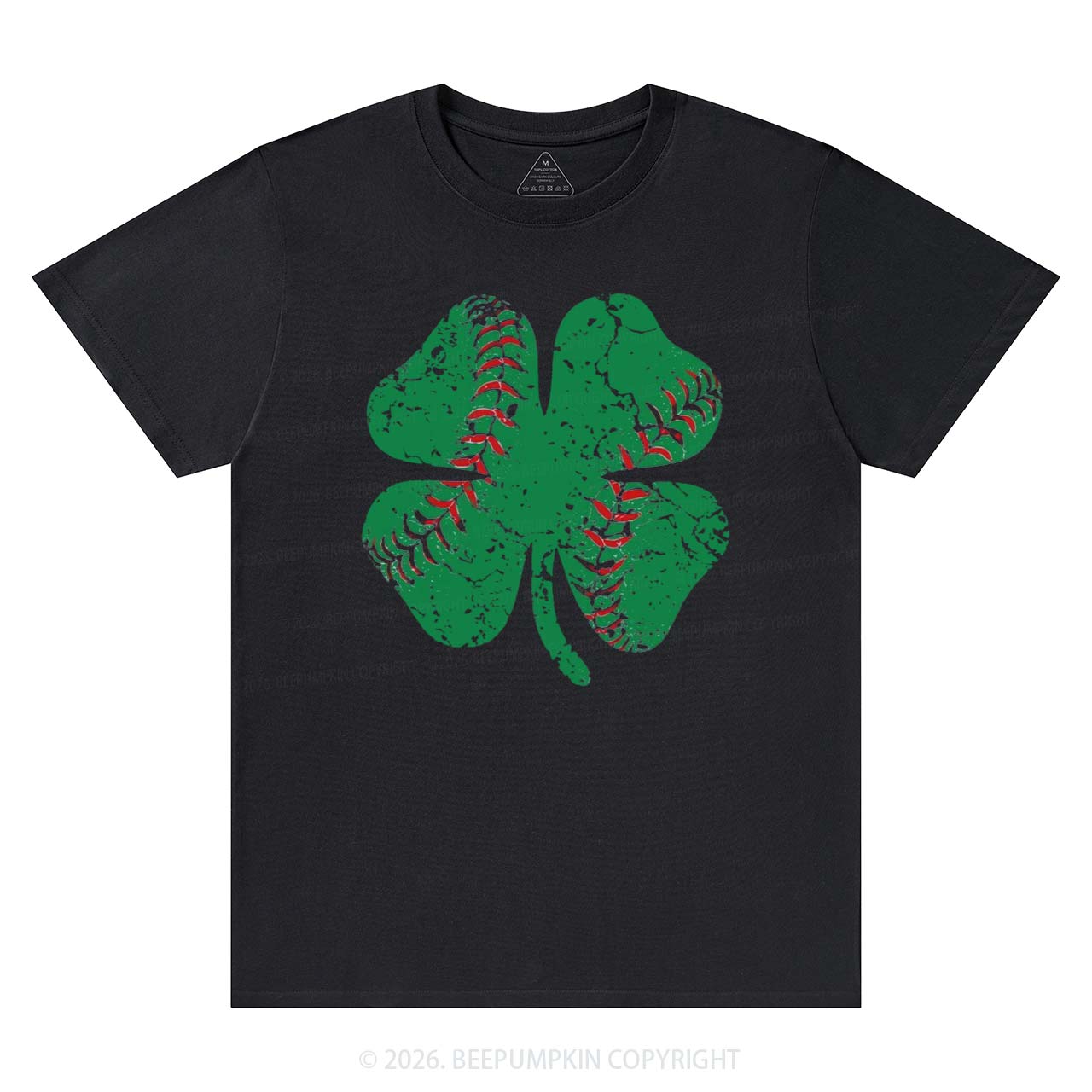 Baseball Shamrock St Patrick's Day T-Shirts Beepumpkin