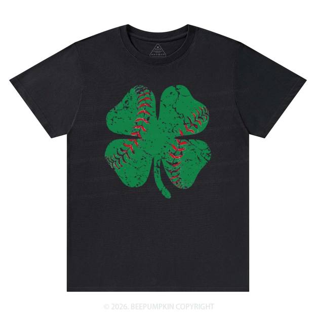 Baseball Shamrock St Patrick's Day T-Shirts Beepumpkin
