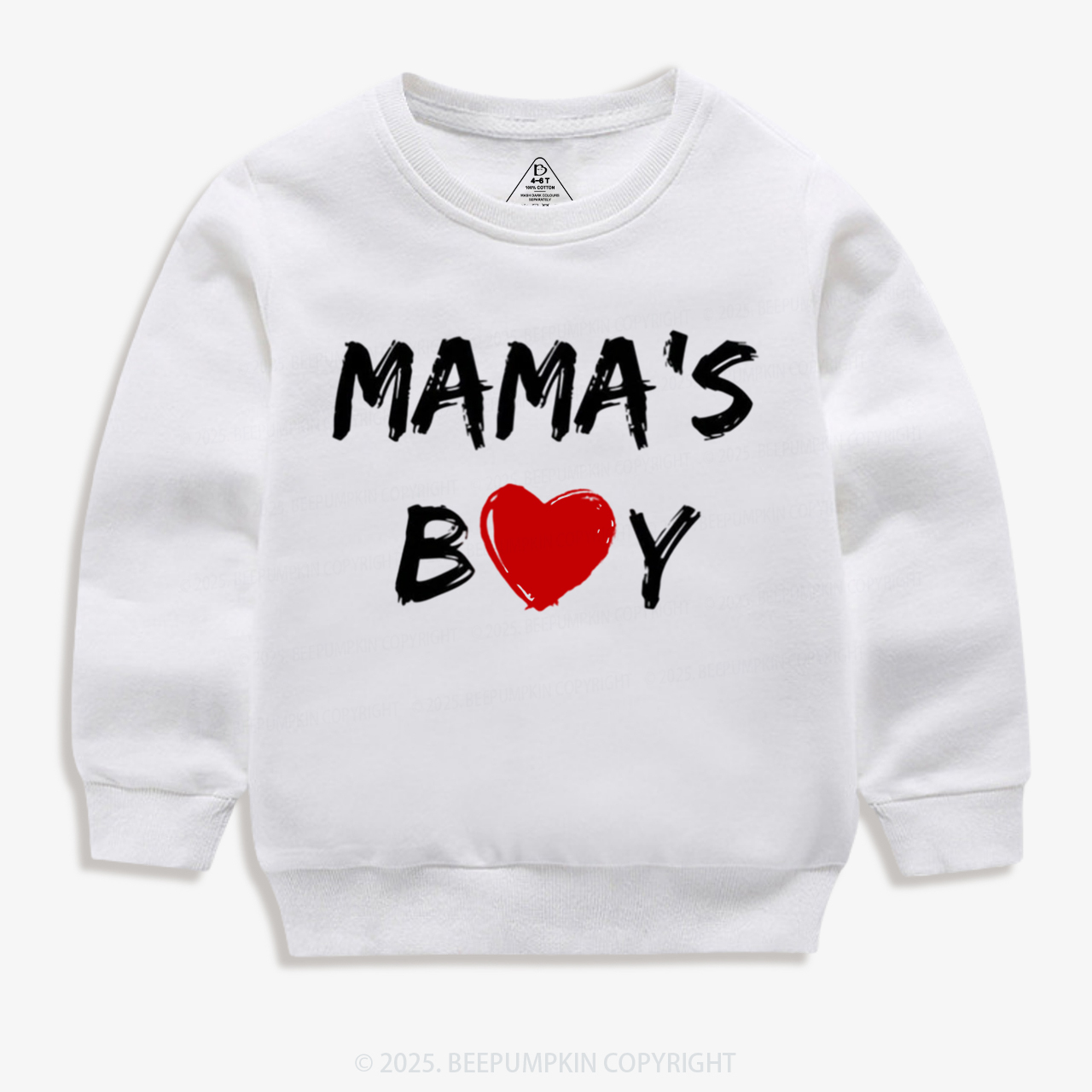 Mama's Boy Valentine's Day Kid's Sweatshirt