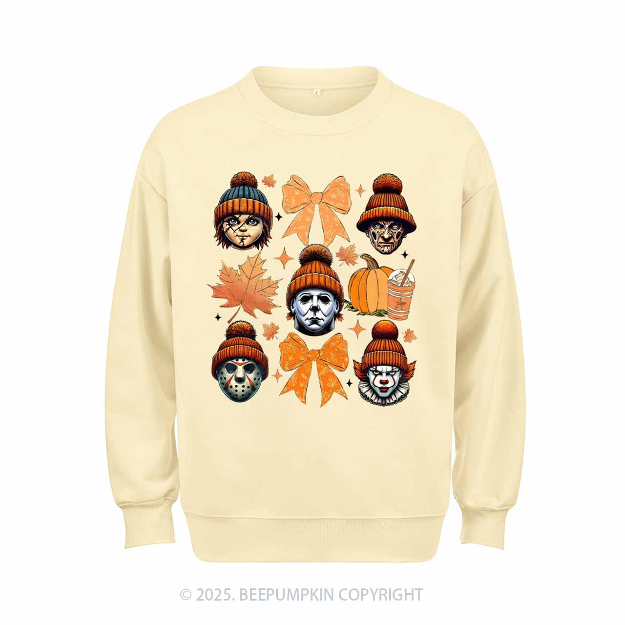 Fall Vibes Horror Sweatshirt Beepumpkin