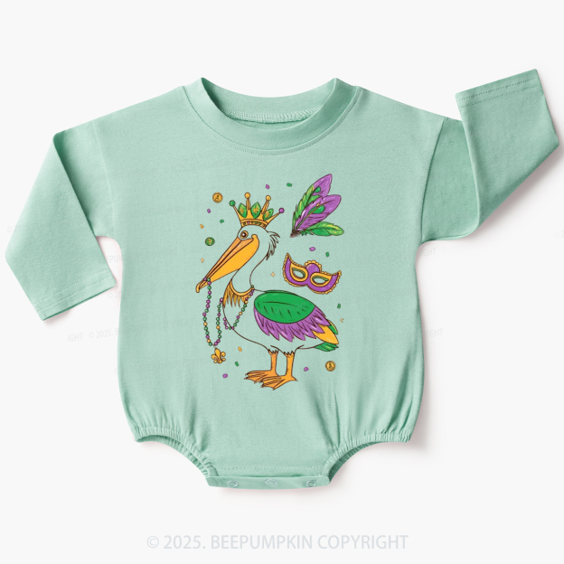 Beads & Feathers Fun Baby Bubble Romper Beepumpkin