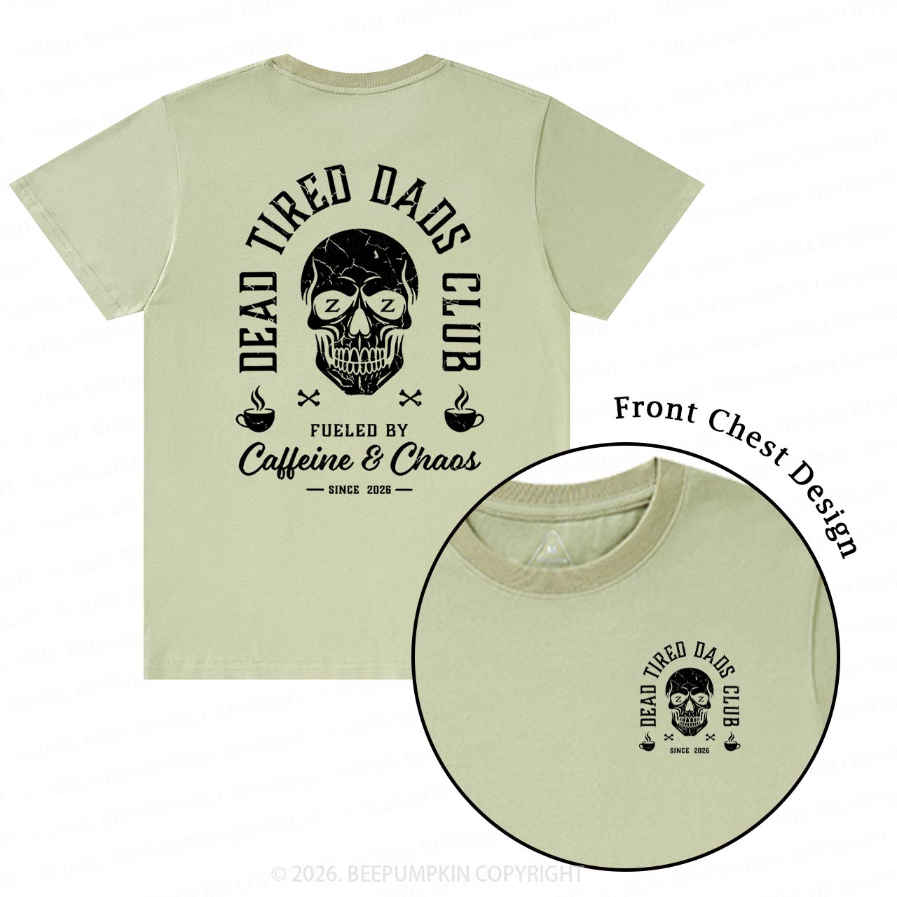 Personalized Dead Tired Dads Club T-Shirts