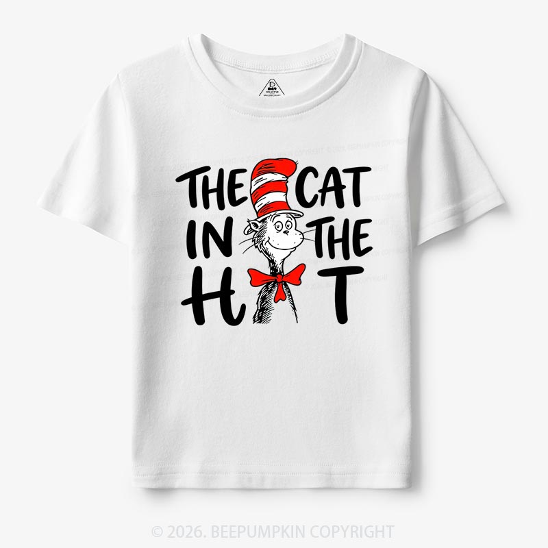 Whimsical Cat In The Hat Baby Toddler&Kids Tees
