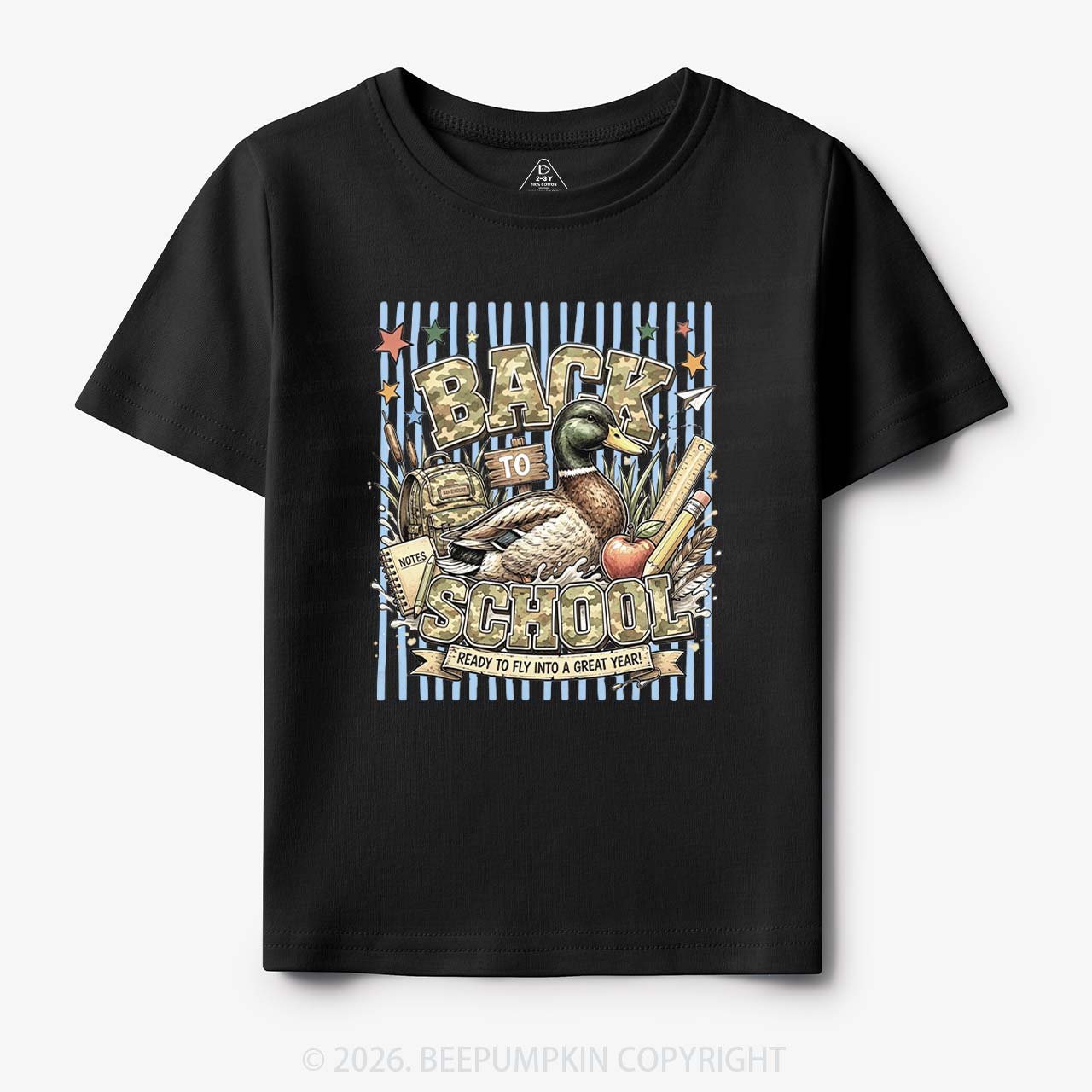 Mallard Duck Back To School Toddler&Kid's Tees