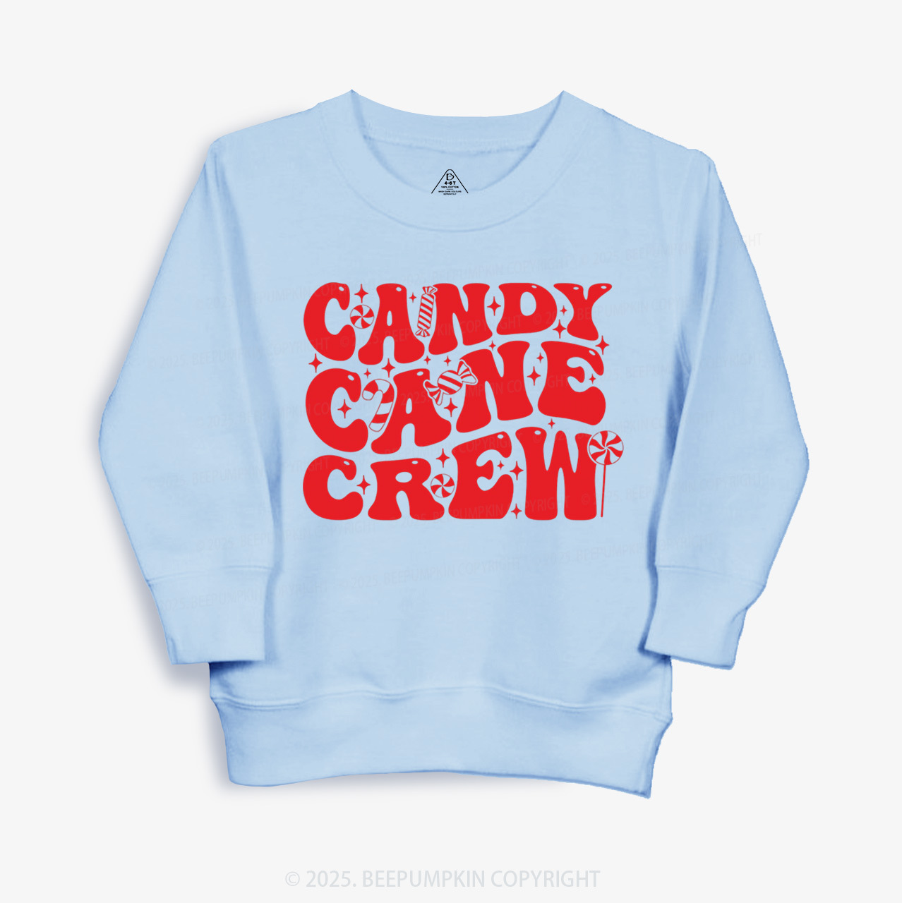 Candy Cane Crew Valentine Kid's Sweatshirt