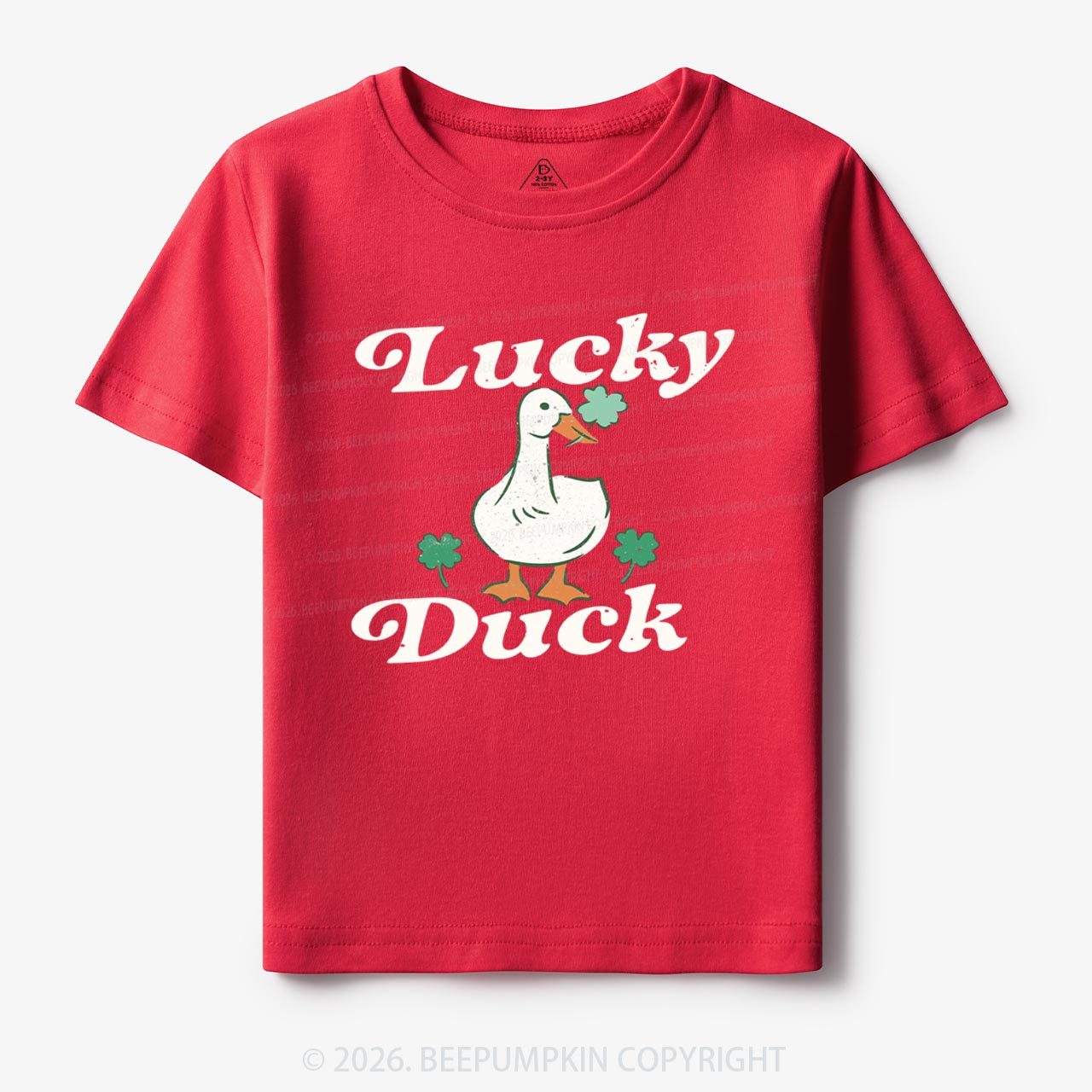 Lucky Duck St Patrick's Day Toddler&Kid's Tees Beepumpkin
