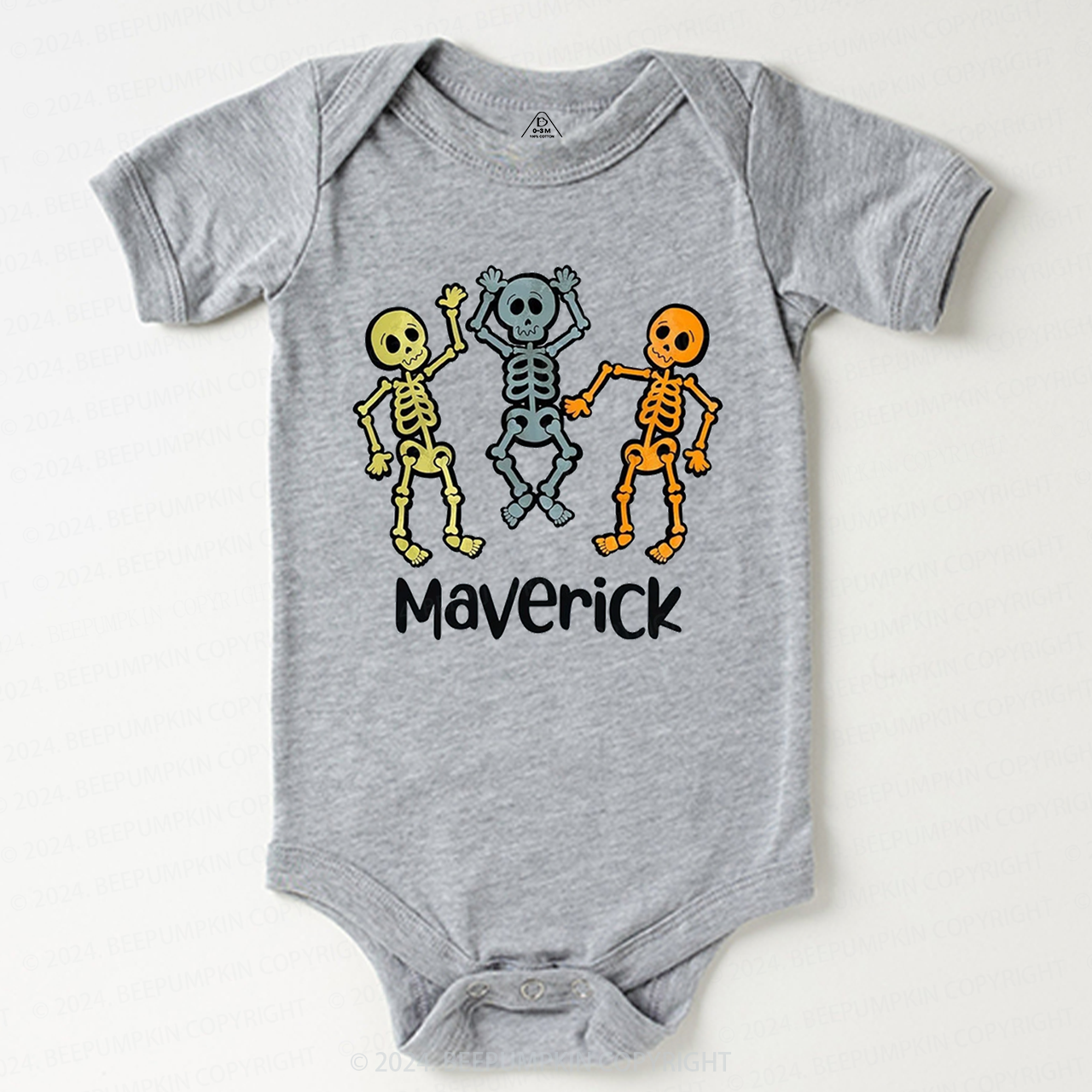 Personalized Halloween Name Baby Bodysuits 