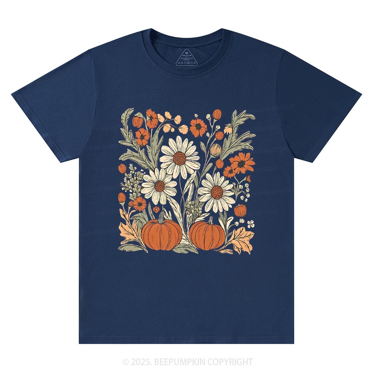 Boho Fall Floral T-Shirts Beepumpkin
