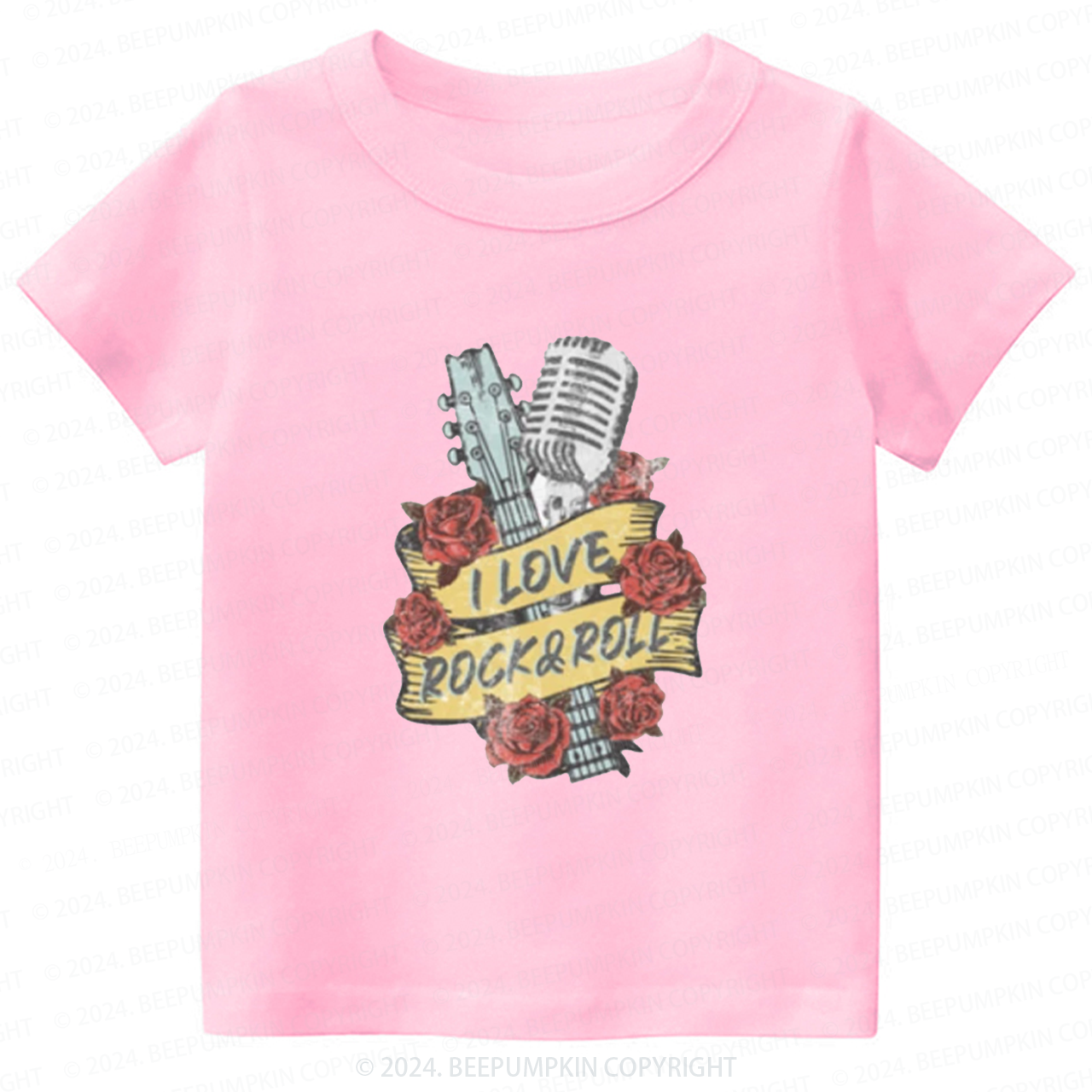 I Love Rock n Roll Toddler&Kids Tees 8