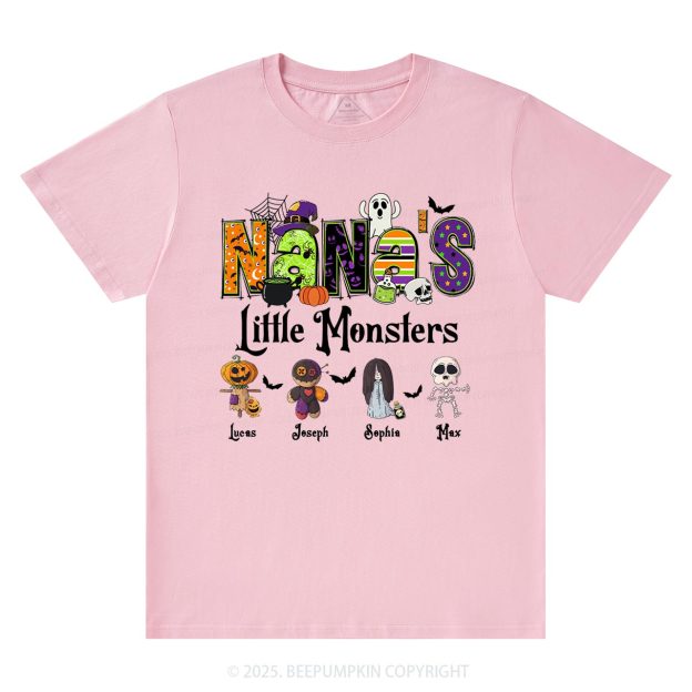Personalized Nana's Little Monsters T-Shirts Beepumpkin