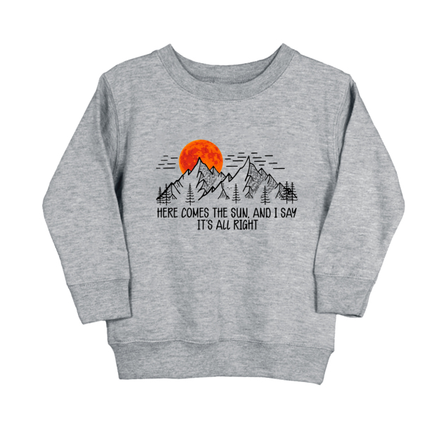 Here Comes The Sun Kids Sweatshirt