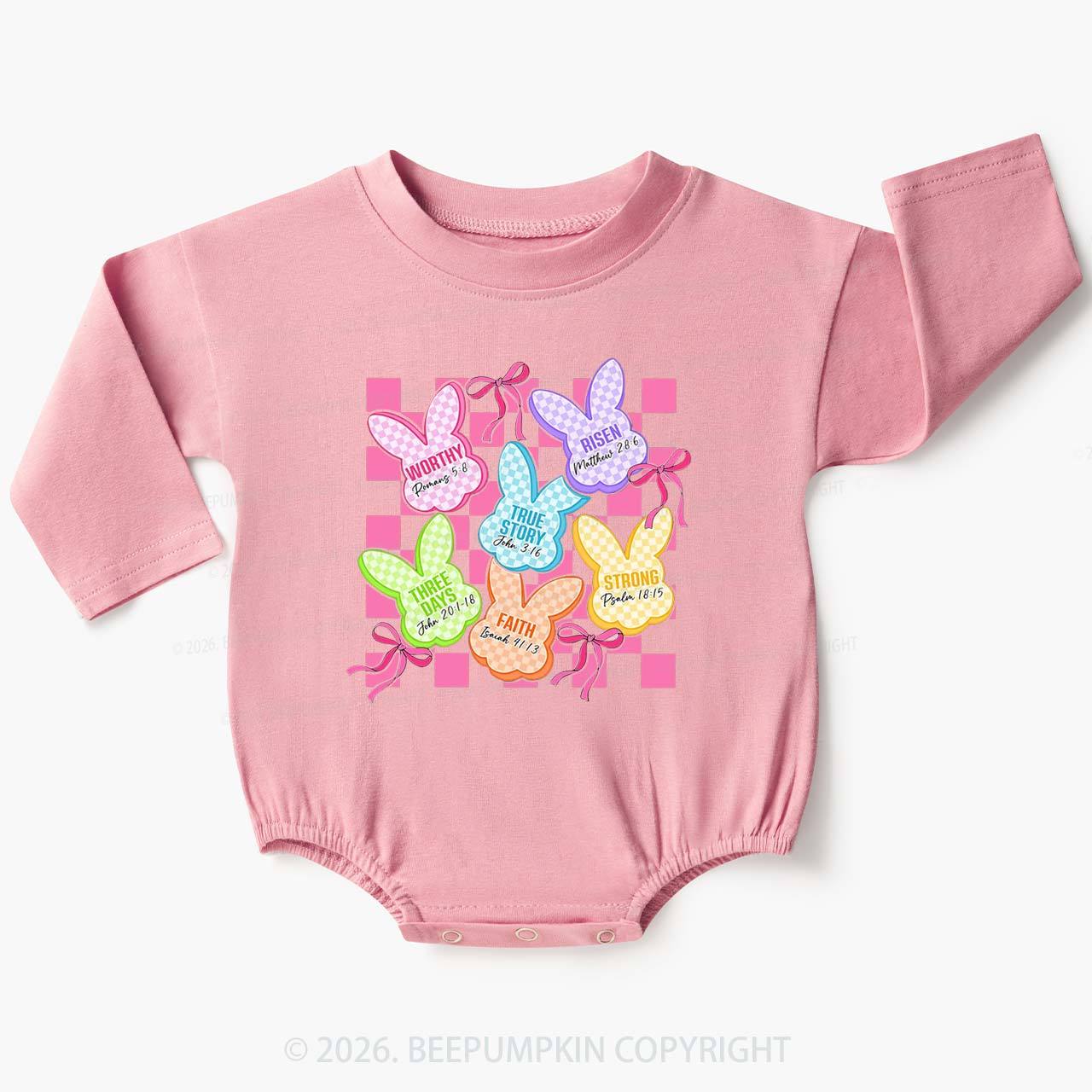 Christian Bunny A Lot Can Happen In Three Days Baby Bubble Romper
