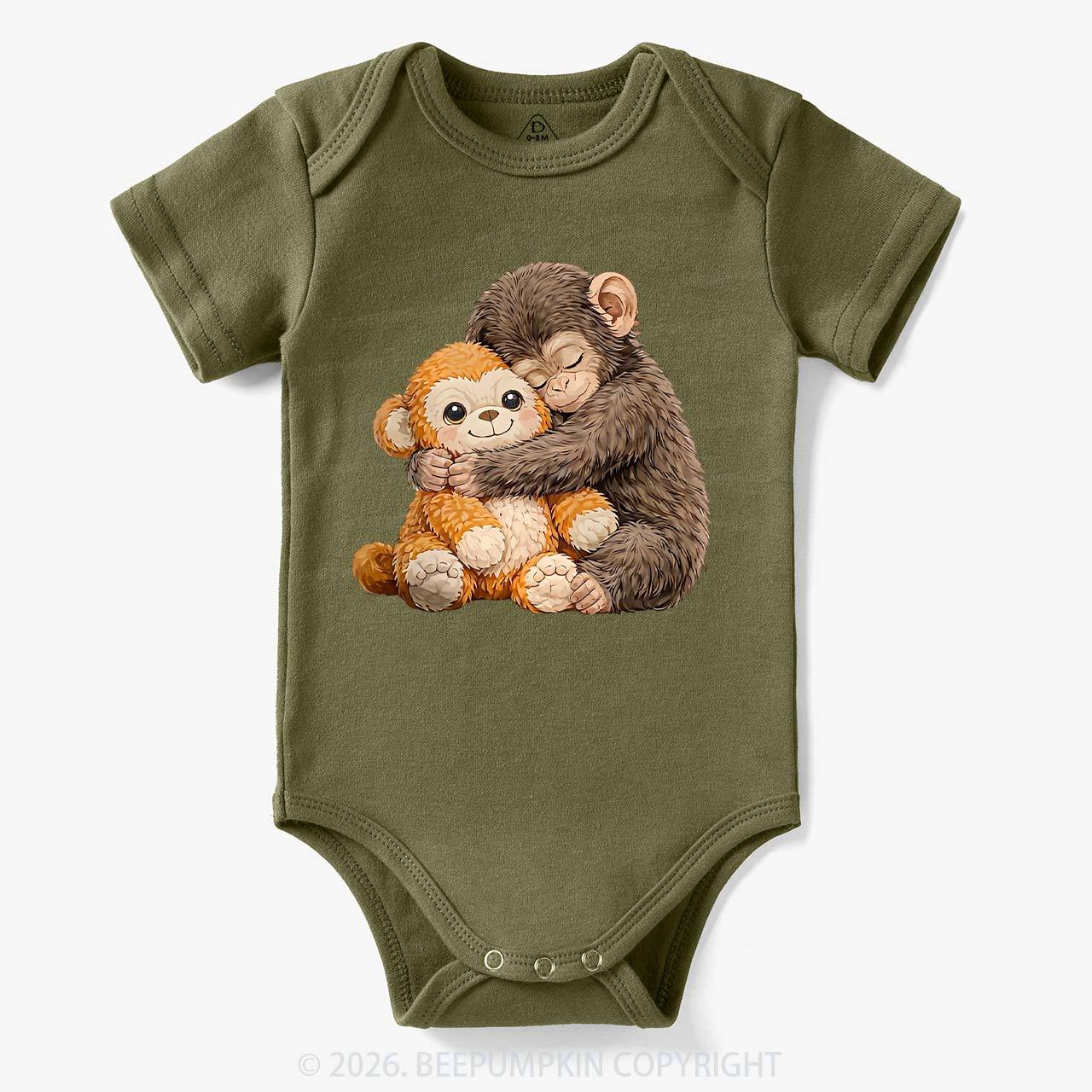 Dear Punch Monkey Lovely Baby Bodysuit