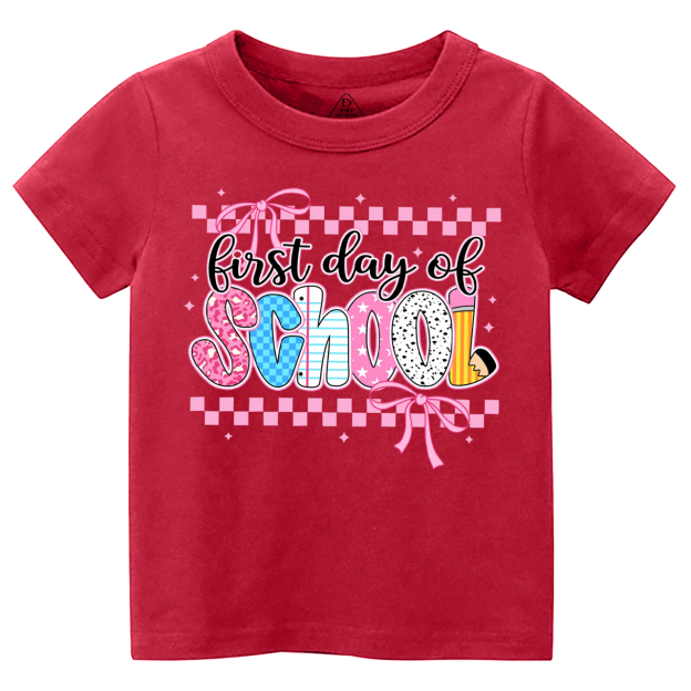 Coquette First Day Of School Toddler&Kid's Tees Beepumpkin 