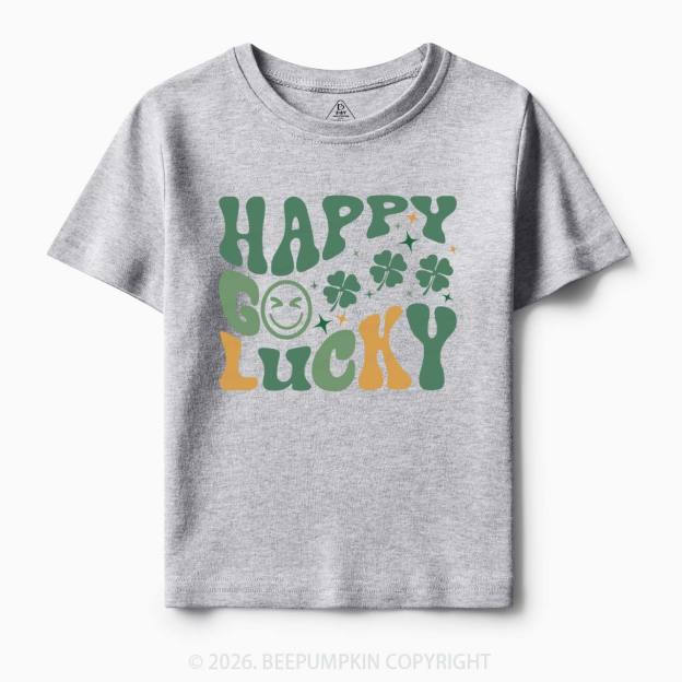 Happy Go Lucky Retro Toddler Shirt