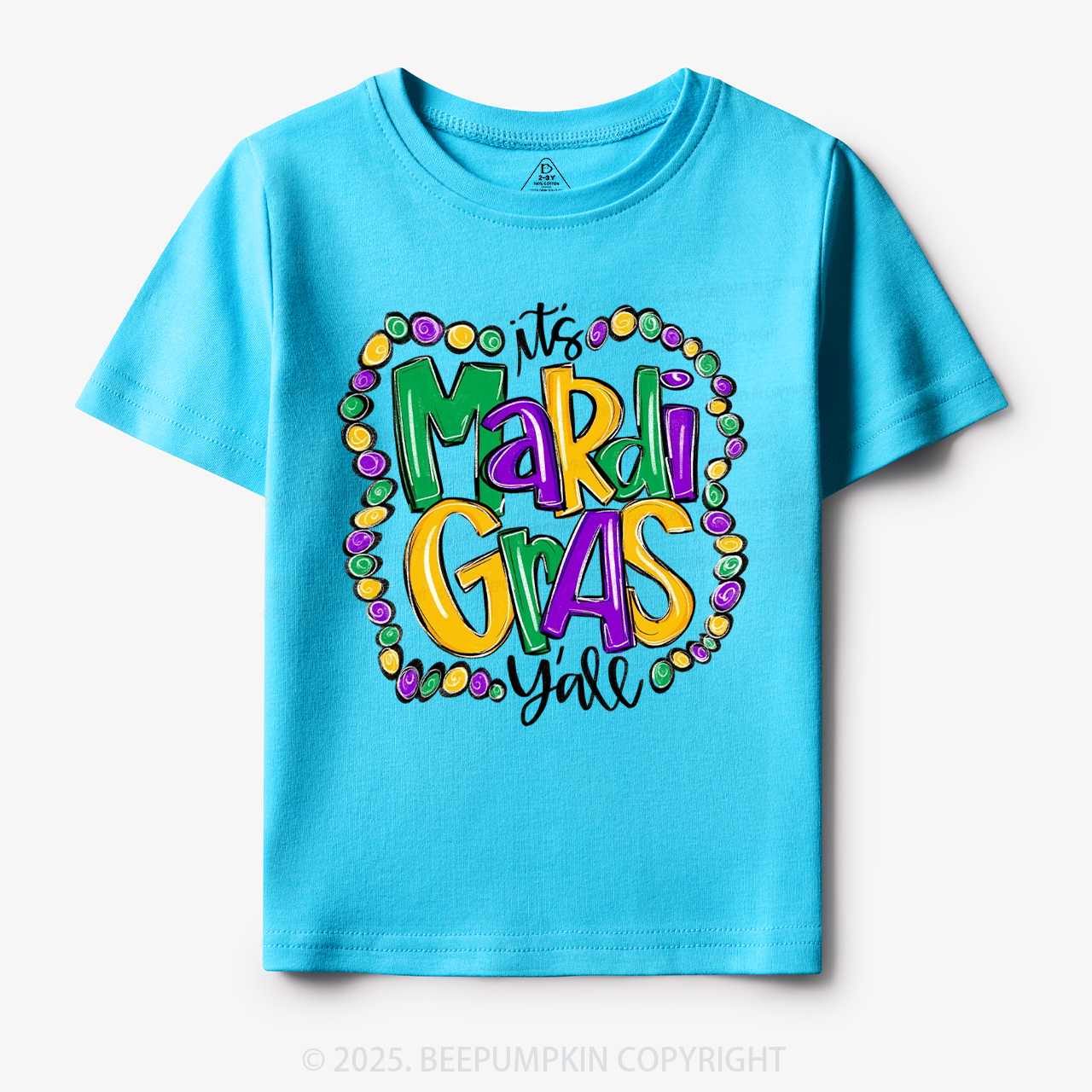 It’s Mardi Gras Y’all! Toddler&Kid's Tees Beepumpkin