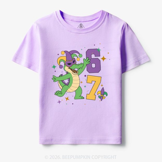 Mardi Gras Alligator 67 Toddler&Kid's Tees Beepumpkin