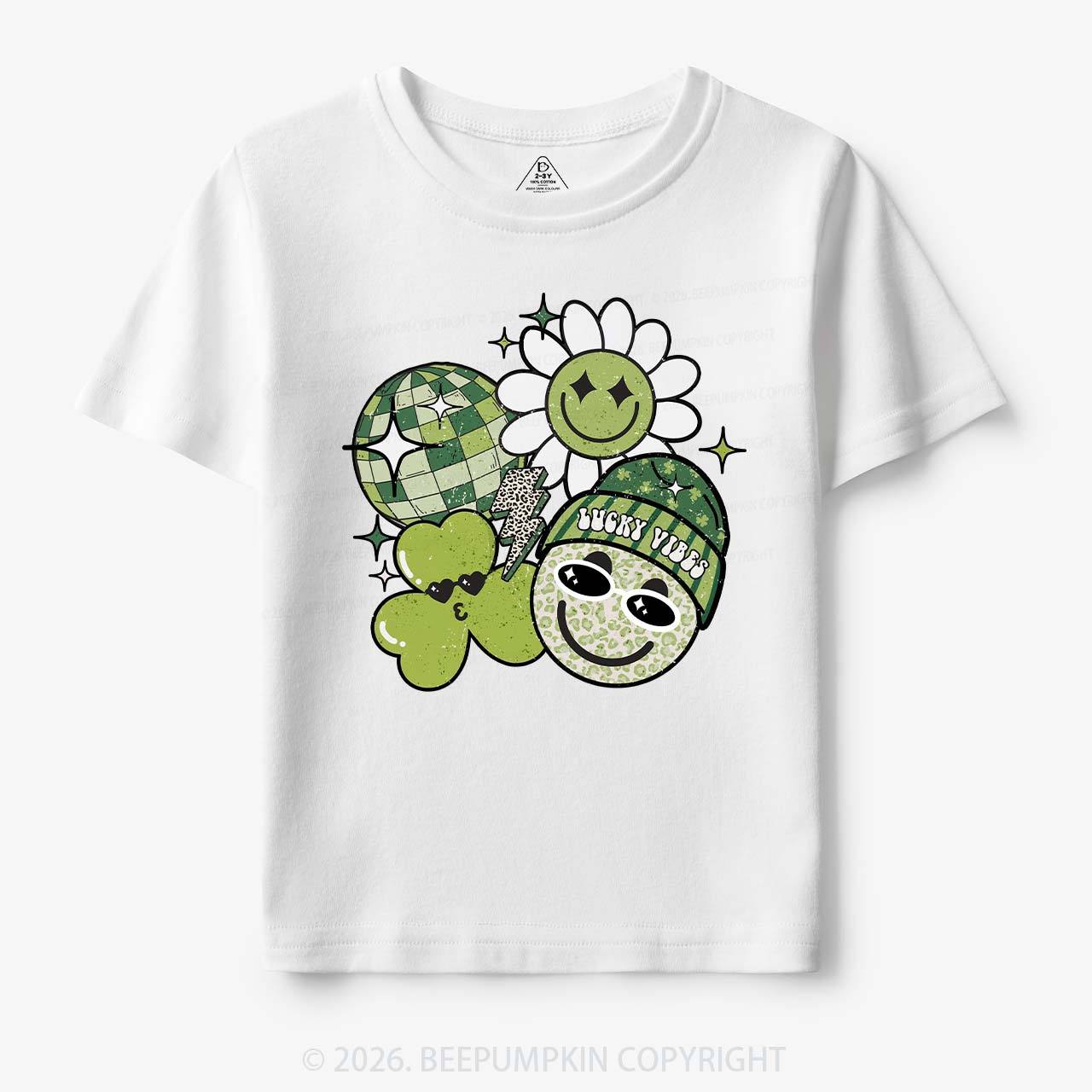 Disco Lucky Vibes Toddler&Kid's Tees Beepumpkin