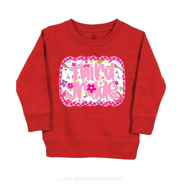 Personalized Pink School Magic Kid's Sweatshirt
